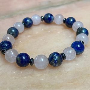Lapis Lazuli Rose Quartz Anti Depression Bracelet